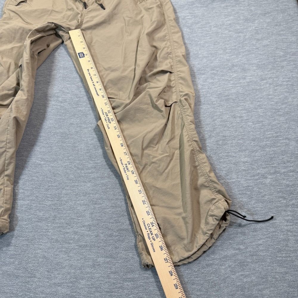 Emage Cargo Pants Men S Tan Drawstring Hem Utility Pockets Streetwear Fit - Picture 4 of 12
